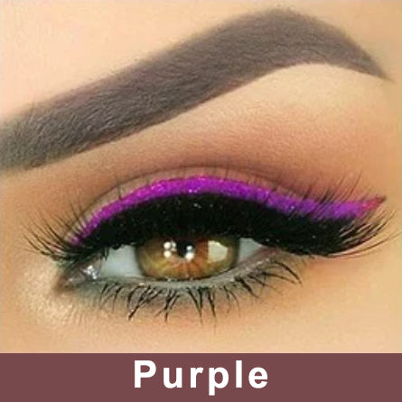NEENCE® 8 Colors Reusable Eyeliner and Eyelash Stickers with Glitter