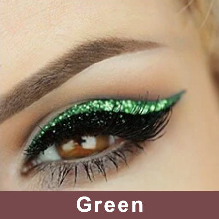 NEENCE® 8 Colors Reusable Eyeliner and Eyelash Stickers with Glitter