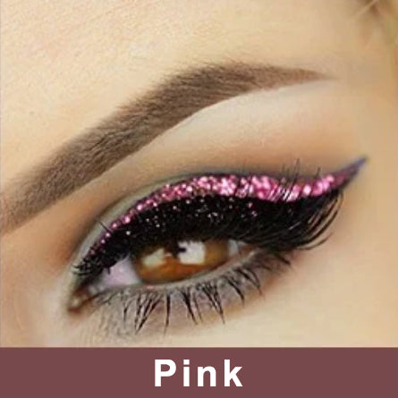 NEENCE® 8 Colors Reusable Eyeliner and Eyelash Stickers with Glitter