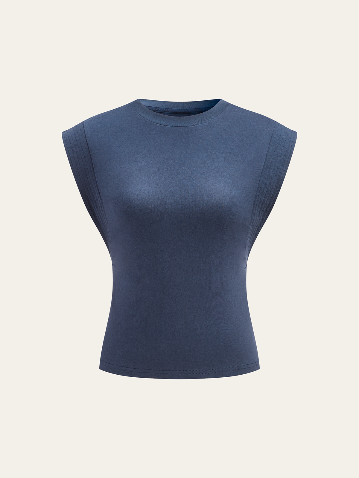 Pleated Sleeveless Top