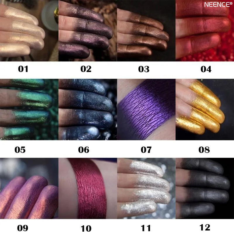 🎉Hot Sale🔥 NEENCE® 12 Colors Shimmer Eye Shadow