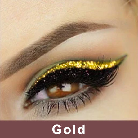 NEENCE® 8 Colors Reusable Eyeliner and Eyelash Stickers with Glitter