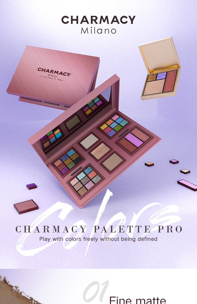 CHARMACY PALETTE PRO Chameleon Customizable All-in-One Palette (Blush, Highlighter, Contour & Eyeshadow