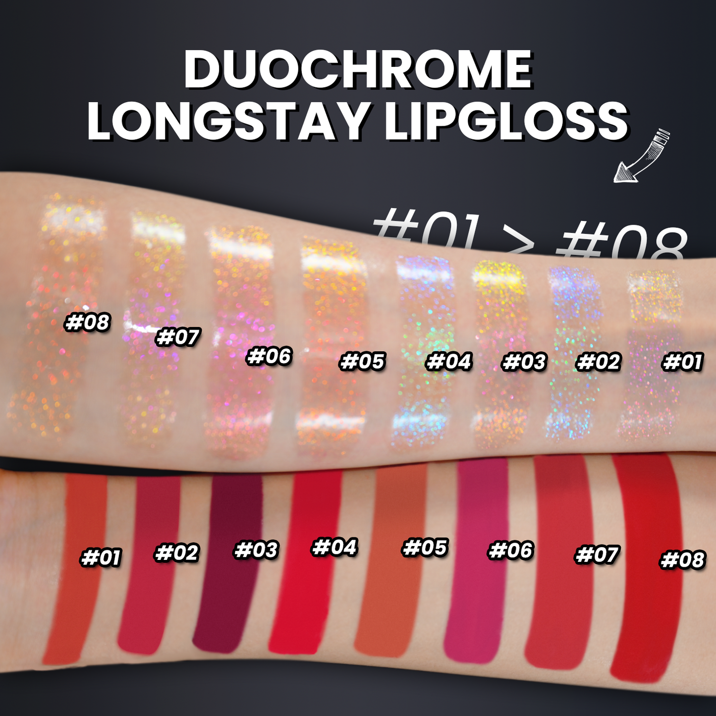 CMC Multichrome Double Head Lip Gloss