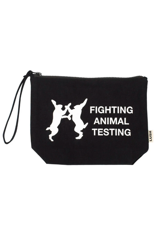 Fighting Animal Testing Cosmetic Pouch