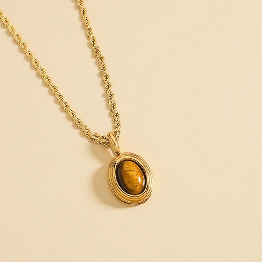 Maillard Tiger's Eye pendant necklace 2025081313